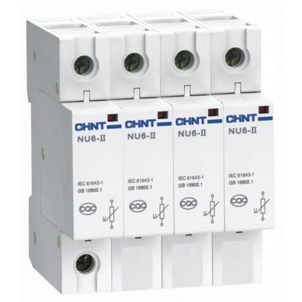 Ограничитель перенапряжения CHINT NU6-II 4Р 60кА 460В (213596)