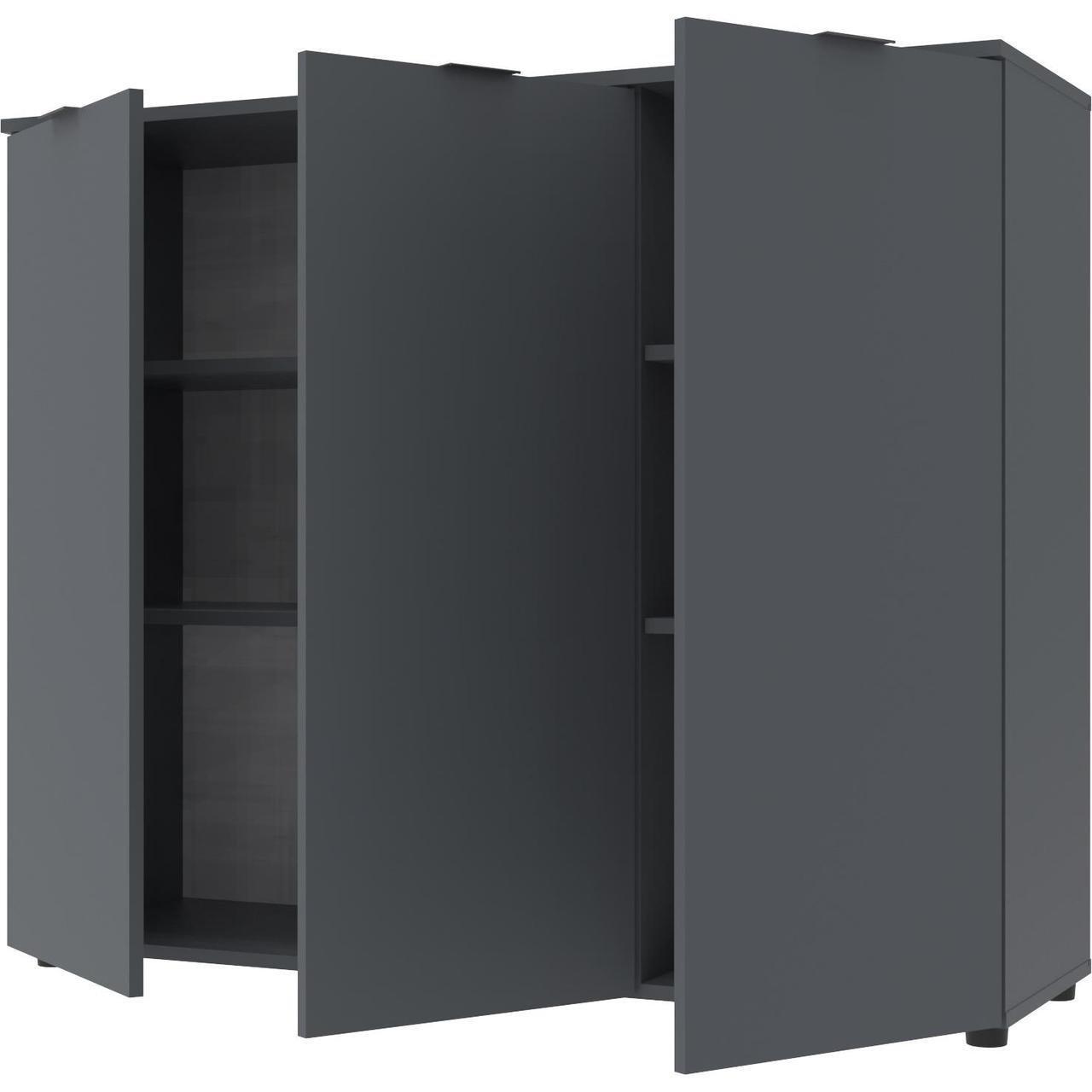 Комод в гостиную Doros Рон 6 120х38х100 см Графит (DRS-011303) - фото 3 Комод в гостиную Doros Рон 6 120х38х100 см Графит (DRS-011303) - фото 3