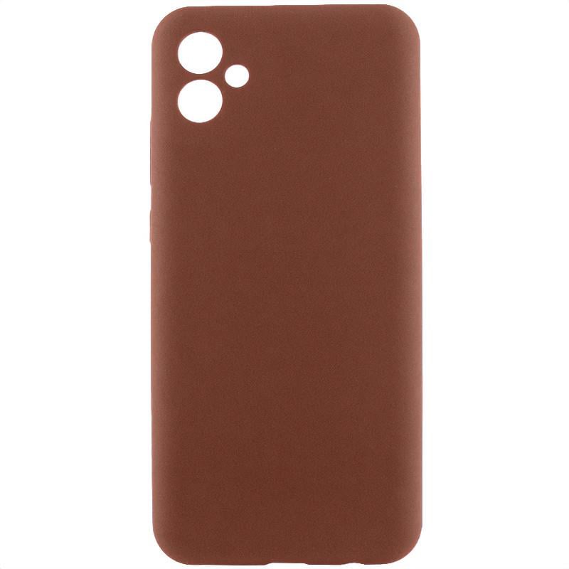 Протиударний чохол Silicone Cover Lakshmi Full Camera (AA) для Samsung Galaxy A06 коричневий