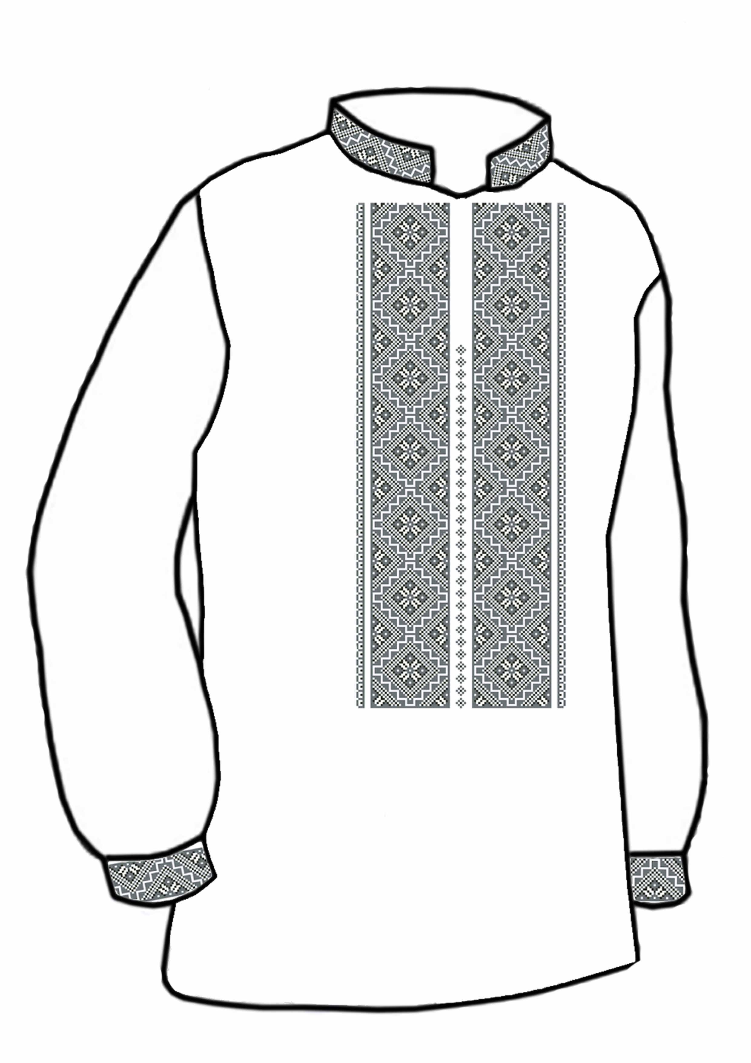 Заготовка для вишивки нитками або бісером сорочка СЧ-140 домоткане полотно Заготовка для вишивки нитками або бісером сорочка СЧ-140 домоткане полотно