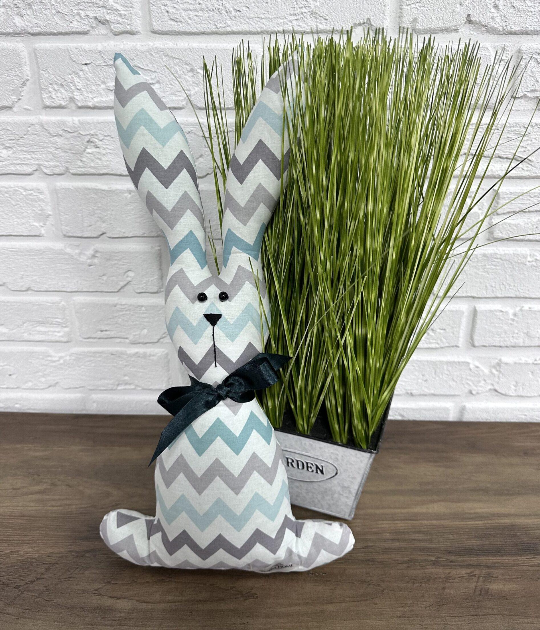 Кролик пасхальный Zig-zag green Comfort Home текстильный 45 см