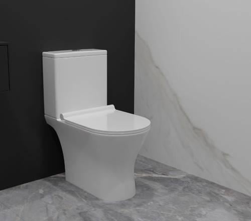 Унитаз-компакт напольный Koller Pool Edge безободковый с крышкой и бачком смывным Белый (EDPR-0615-RW) - фото 2 Унитаз-компакт напольный Koller Pool Edge безободковый с крышкой и бачком смывным Белый (EDPR-0615-RW) - фото 2