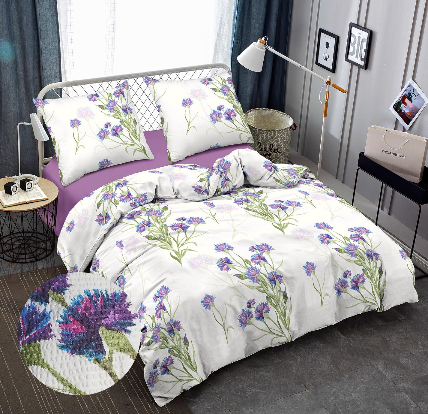 Комплект постельного белья Zastelli J3754-10/Amethyst Orchid жатка семейный 2х145х210 см Разноцветный (22272)