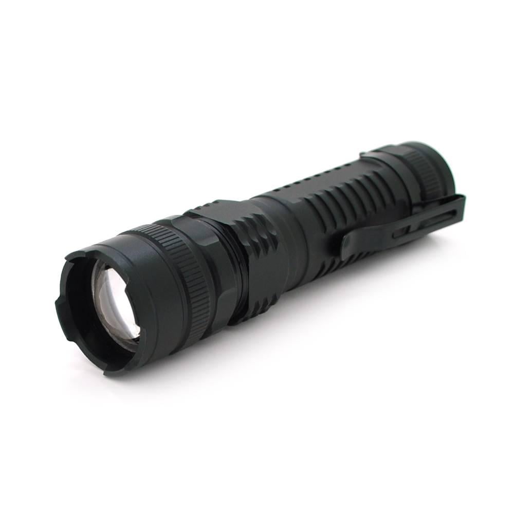 Ліхтар ручний POWERMASTER MS-811 1LED Cree Q5 10W 3 режими ZOOM 18650/2400 вбудований Black IP44 microUSB 121х29х25 мм (30220)
