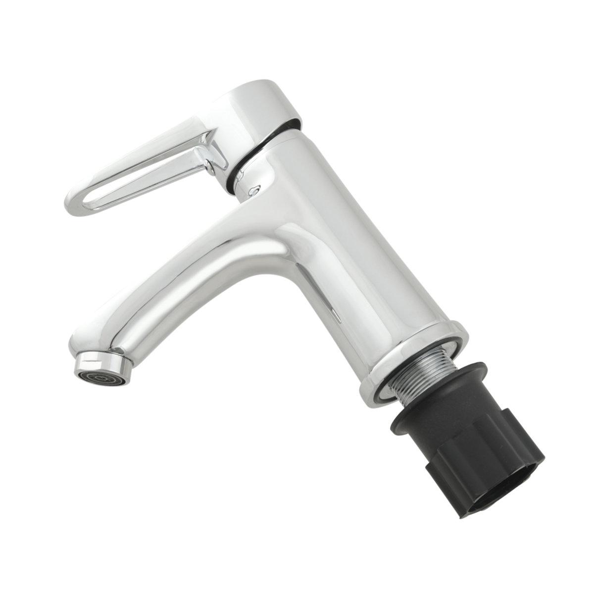 Смеситель для умывальника Venta VN115MC однорычажный в ванну врезной нержавеющая сталь Хром - фото 3