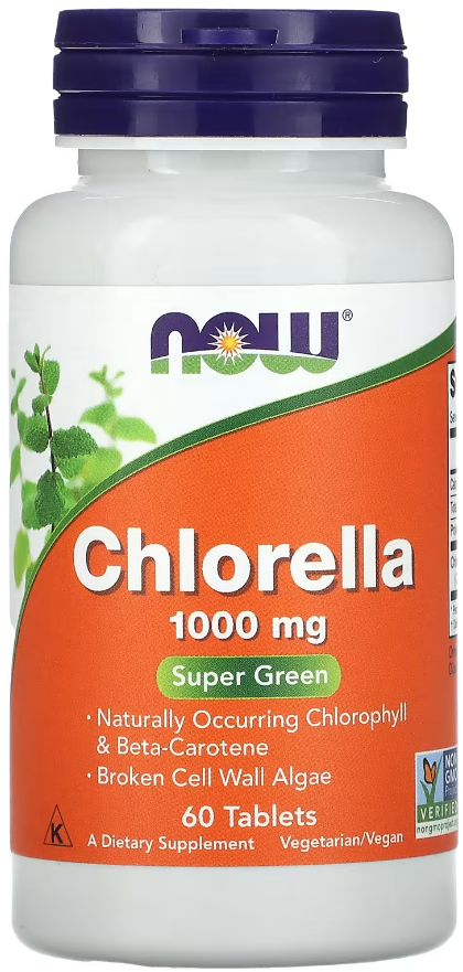 Добавка Now Foods Chlorella Хлорелла 1000 мг 60 таблеток Добавка Now Foods Chlorella Хлорелла 1000 мг 60 таблеток