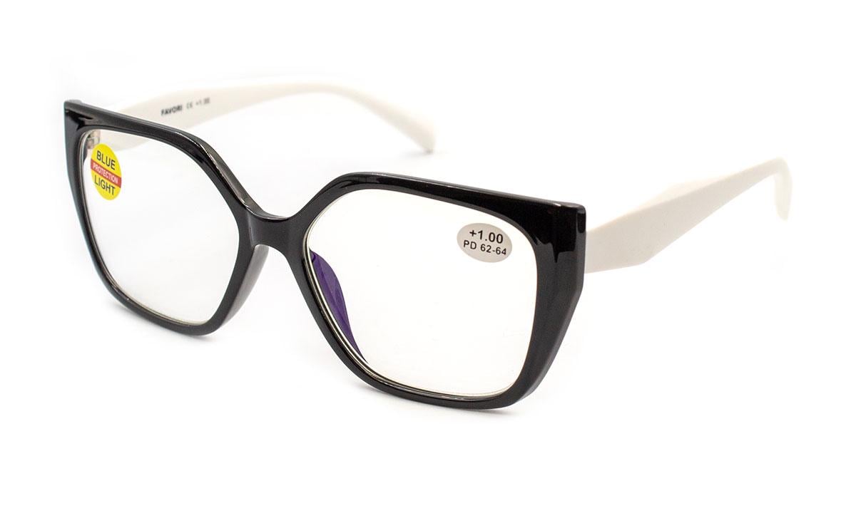 Окуляри для зору жіночі Favori 25705-C2 Blue blocker в пластиковій оправі +0.75 (367441319)