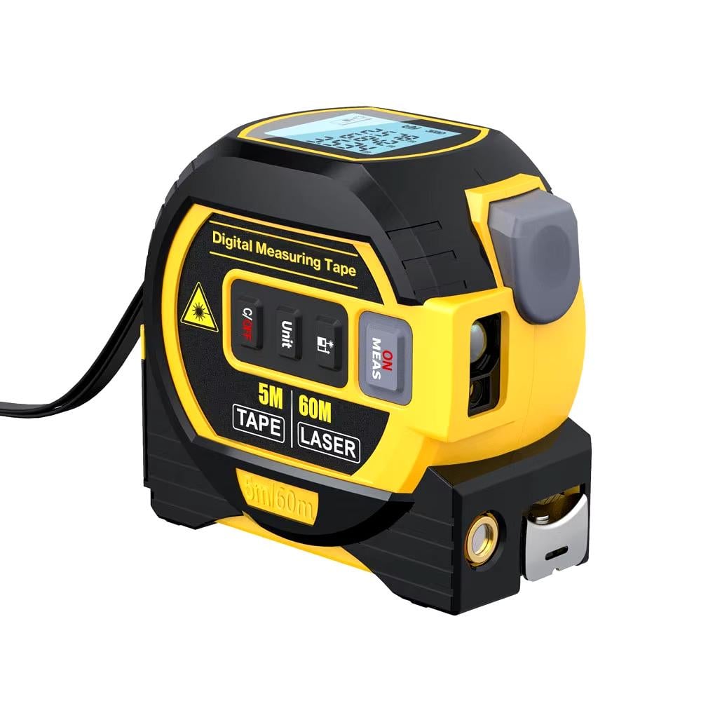 Рулетка-далекомір лазерна 60 м 2 батарейки AAA 85x82x56 мм