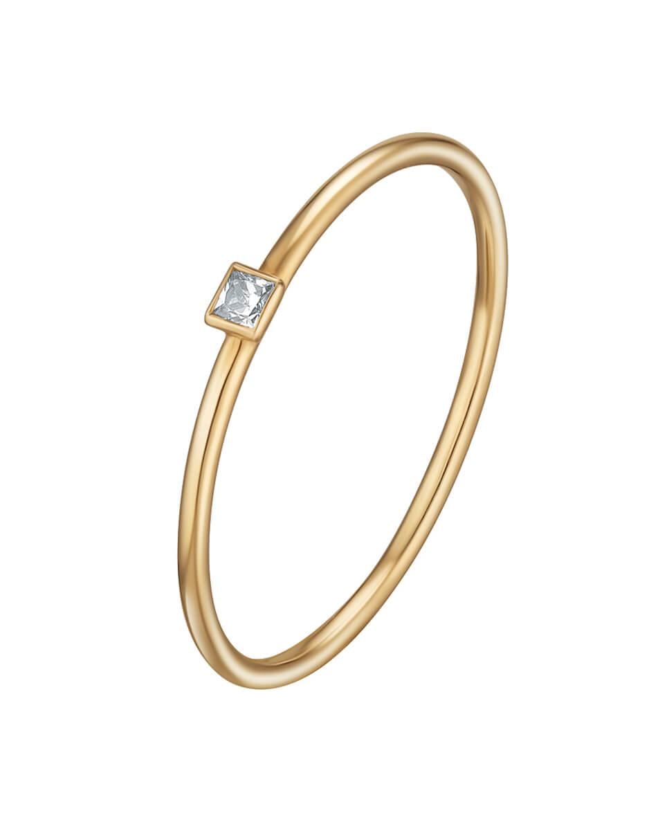Каблучка з жовтого золота жіноча RIMMART JEWELRY жовта 16.5 Каблучка з жовтого золота жіноча RIMMART JEWELRY жовта 16.5