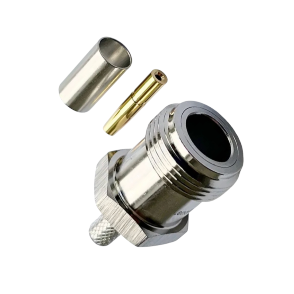 Конектор N-типу гніздо Leno RFз нікелевим покриттям 1 шт. (000049239) - фото 6 Конектор N-типу гніздо Leno RFз нікелевим покриттям 1 шт. (000049239) - фото 6