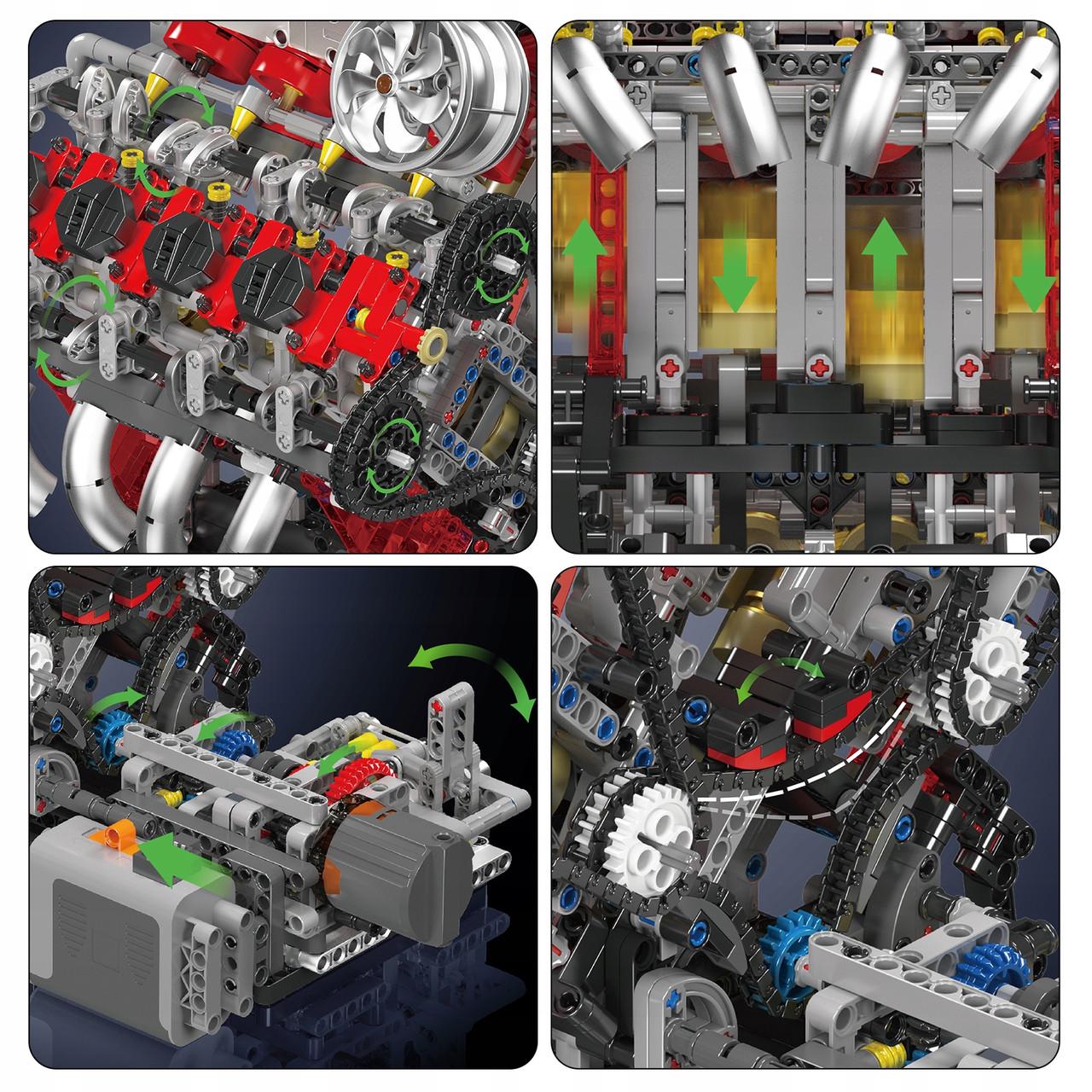 Конструктор детский Mould King TECHNIC V8 F488 Двигатель для мальчика 2718 дет. (22773721) - фото 6