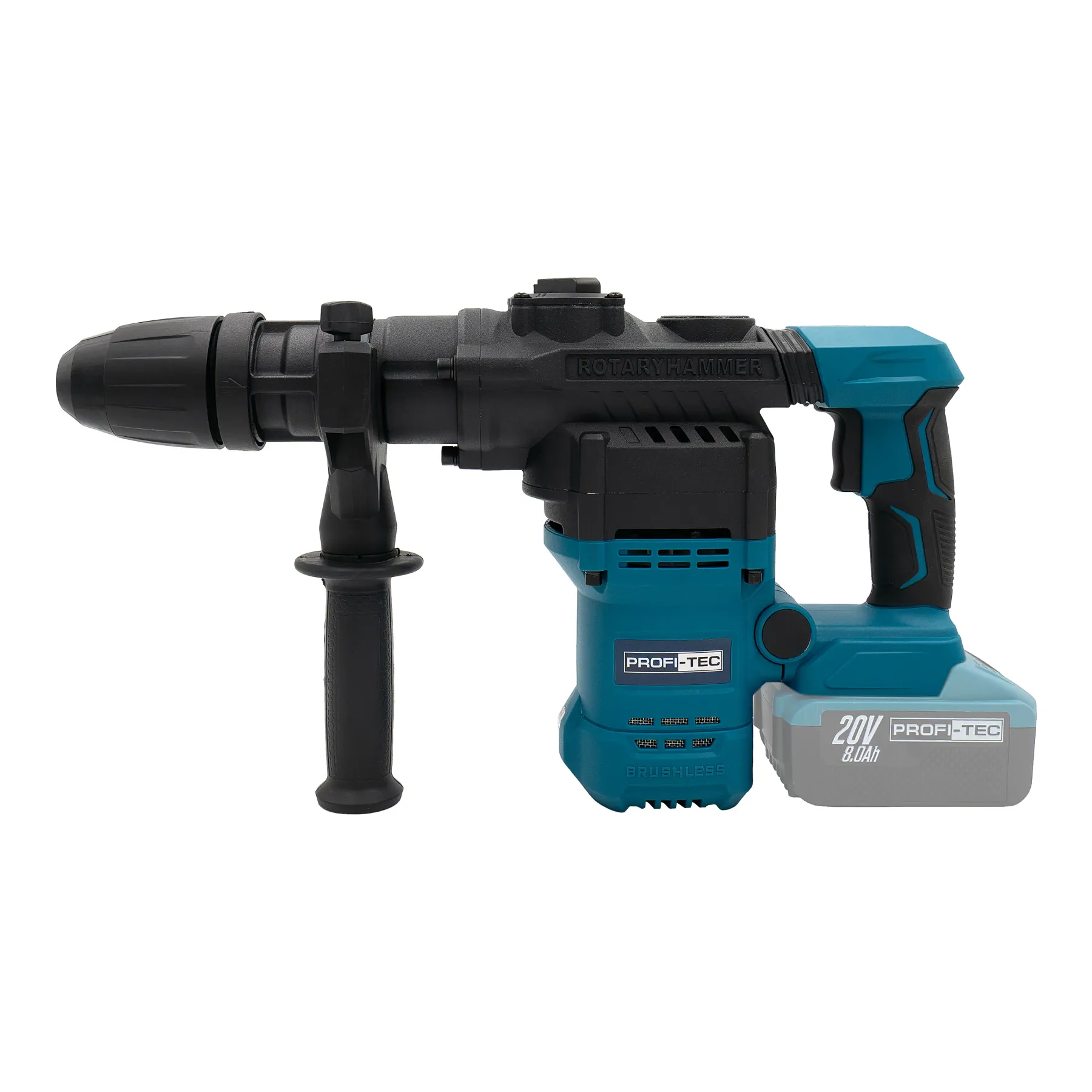 Перфоратор акумуляторний Profi-TEC PBH5620 20 В 5,6 Дж SDS-MAX 1хPT2080EP 8,0 Аг (007257) - фото 2