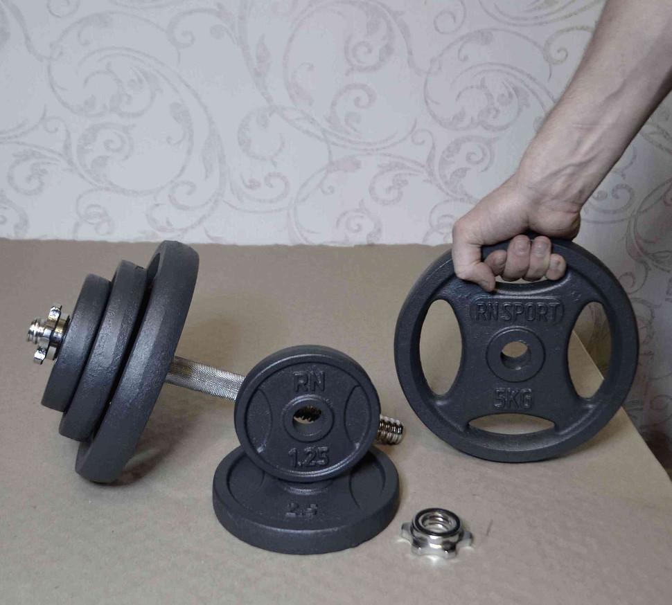 Гантелі розбірні металеві RN-Sport 28 кг 2 шт. (2764274503) - фото 9 Гантелі розбірні металеві RN-Sport 28 кг 2 шт. (2764274503) - фото 9