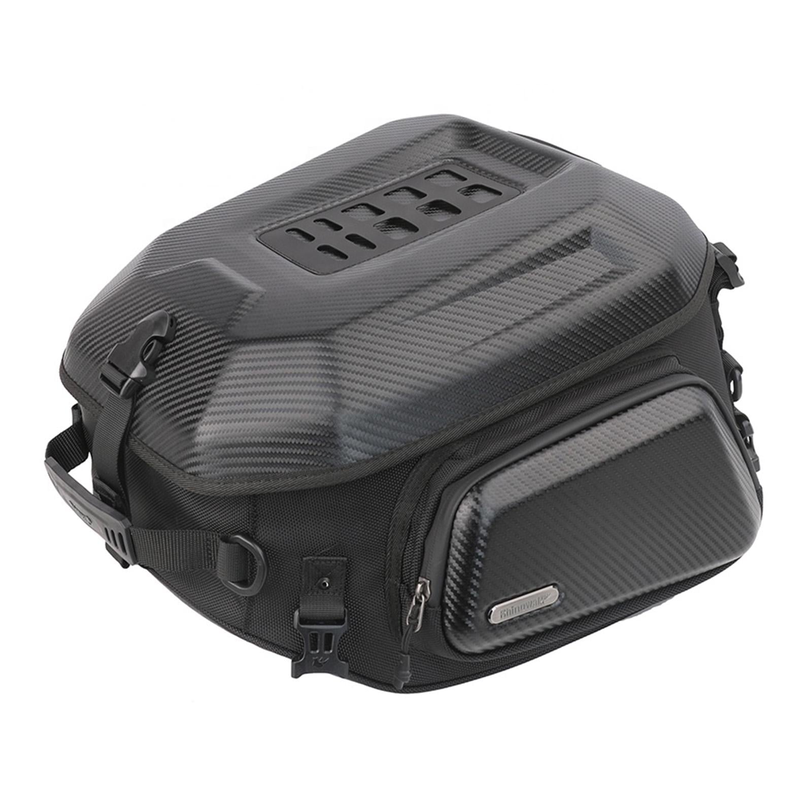 Мотосумка на хвост на багажник Rhinowalk Expantable Cargobag MT2335 23-35 л Черный под карбон (RWK-MT2335-7399)