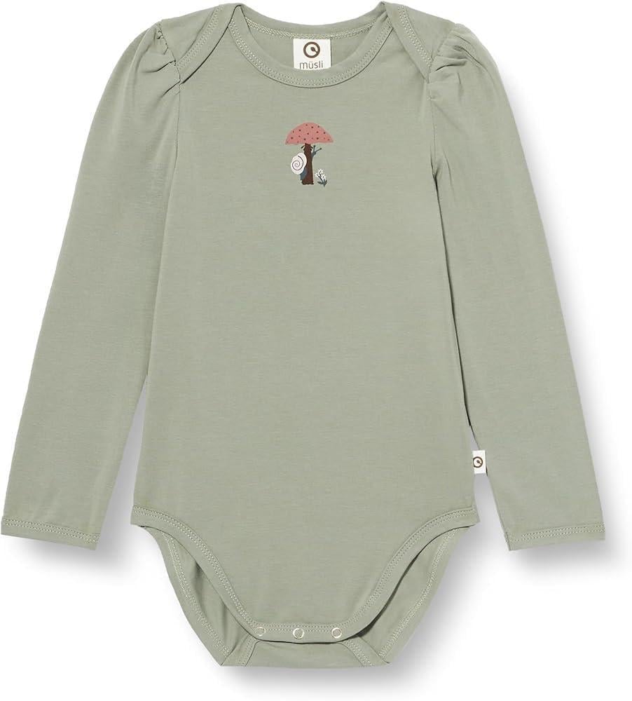 Боді дитяче для новонародженої дівчинки Green Cotton 74 см Оливковий (25111208)