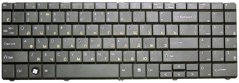 Клавиатура для ноутбука Packard Bell EasyNote ST85 Black