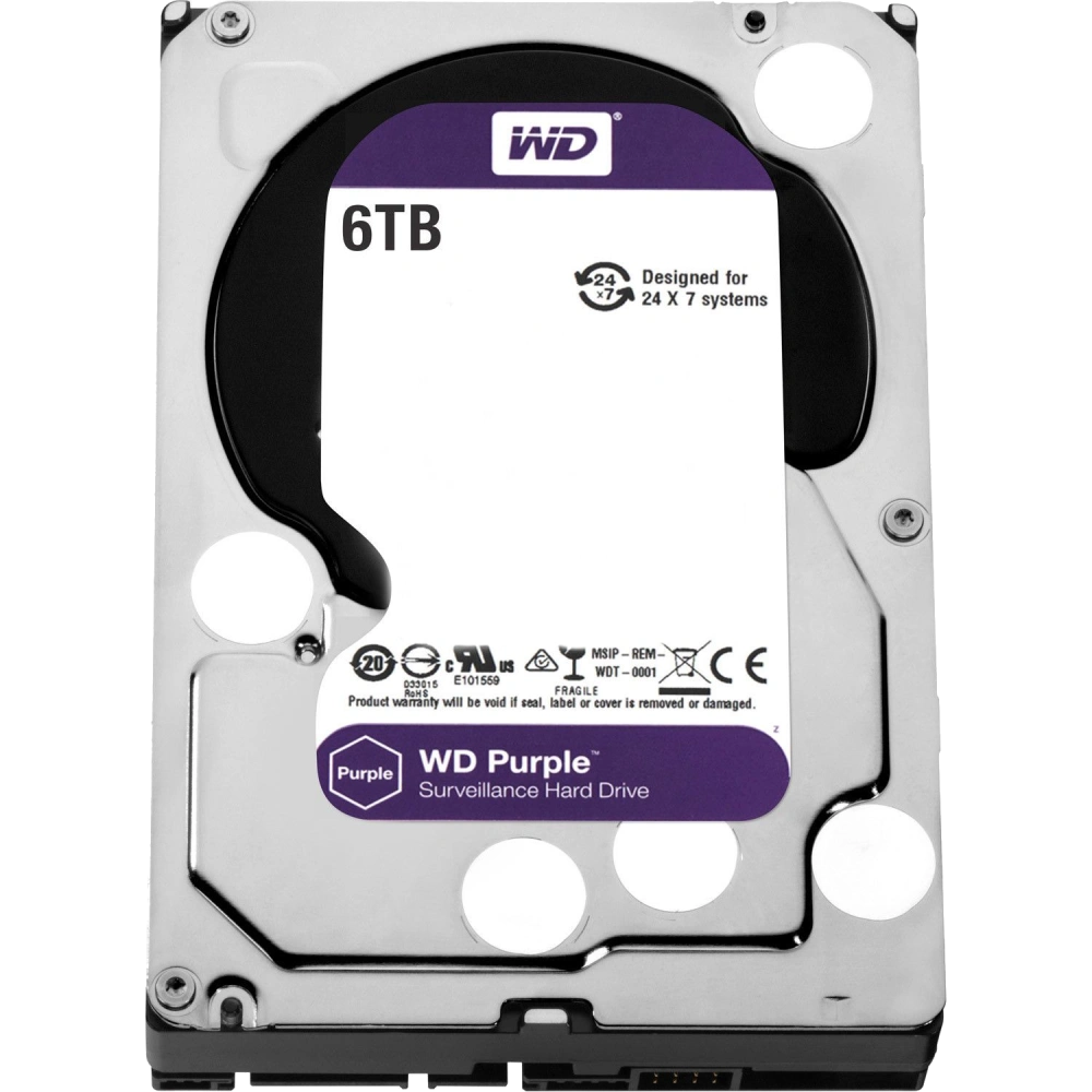 Жесткий диск WD Purple 6 Тб SATA 3 5400 об/мин 3,5" (BN_3335348) Жесткий диск WD Purple 6 Тб SATA 3 5400 об/мин 3,5" (BN_3335348)