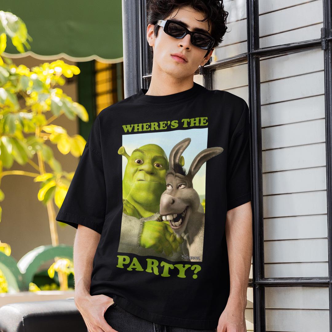 Футболка унисекс Shrek Wheres The Party 3XL Черный (0000013320)
