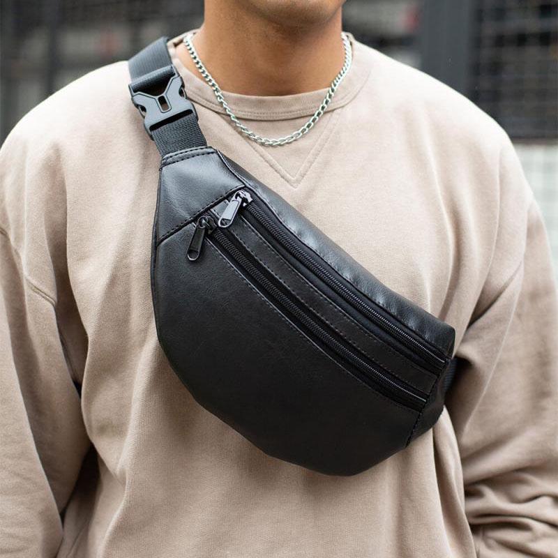 Сумка на пояс из эко-кожи Черный - фото 12 Сумка на пояс из эко-кожи Черный - фото 12