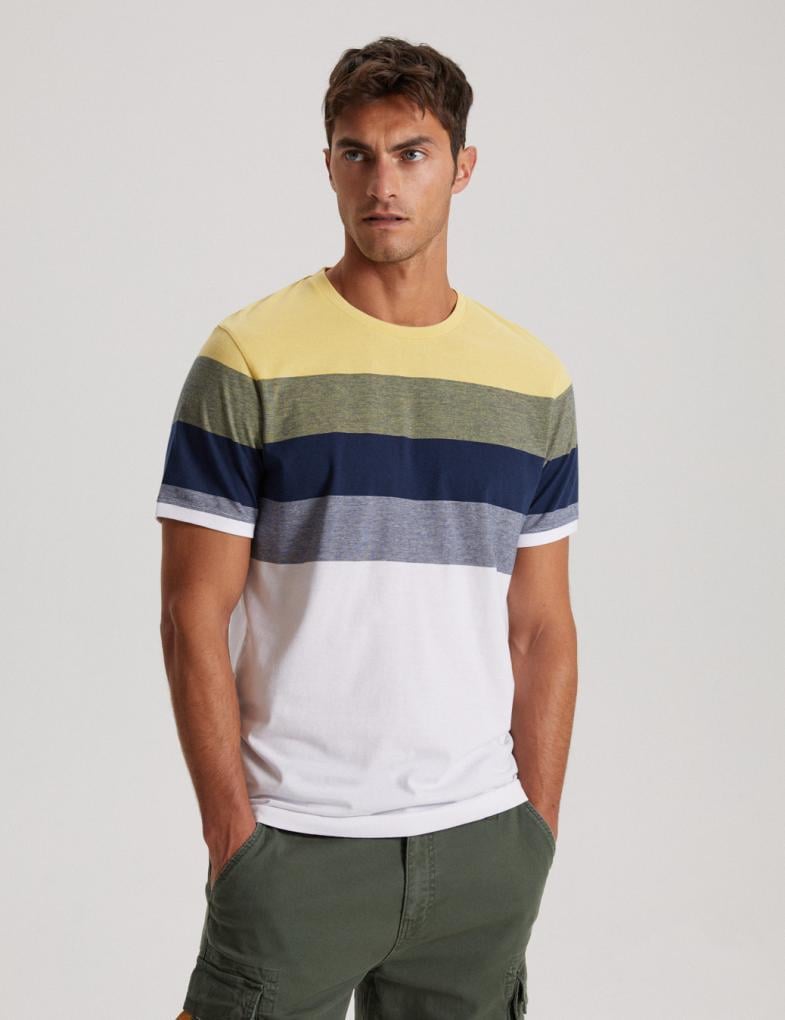 Футболка мужская Diverse Brawly XII 2ХL Желтый меланжевый (5902598857910)