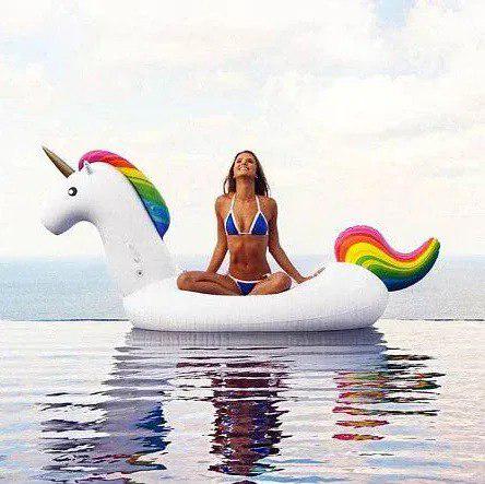 Матрас-платформа Единорог большой надувной 280х130х120 см - фото 3