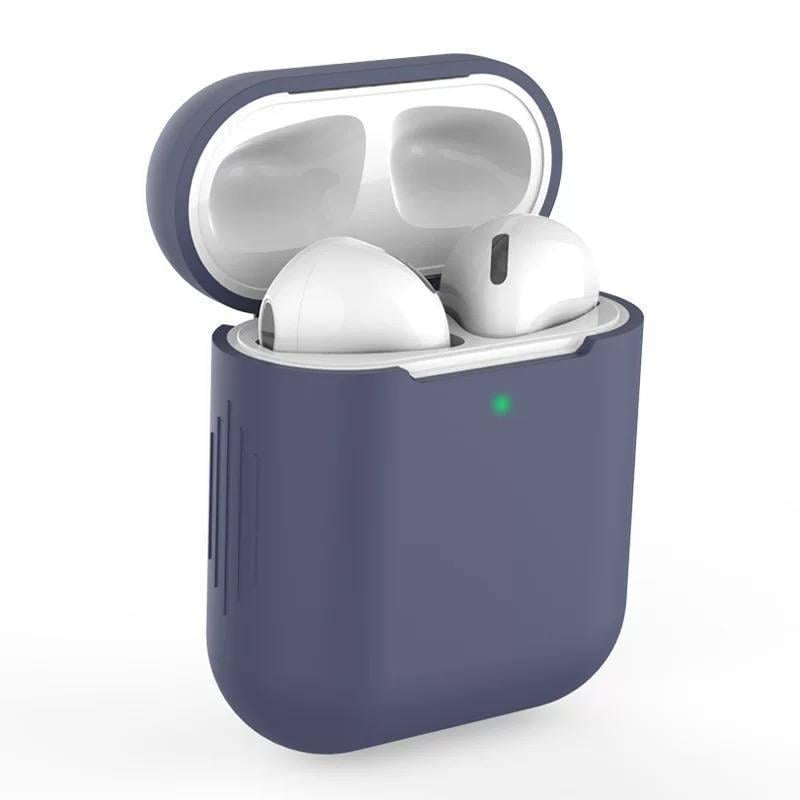 Чехол для наушников Airpods 1/2 Темно-синий (2474195942)