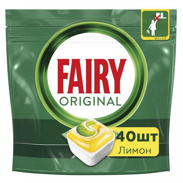 Таблетки для посудомийних машин Fairy All in One Lemon 40 шт. (8001090954466) - фото 1