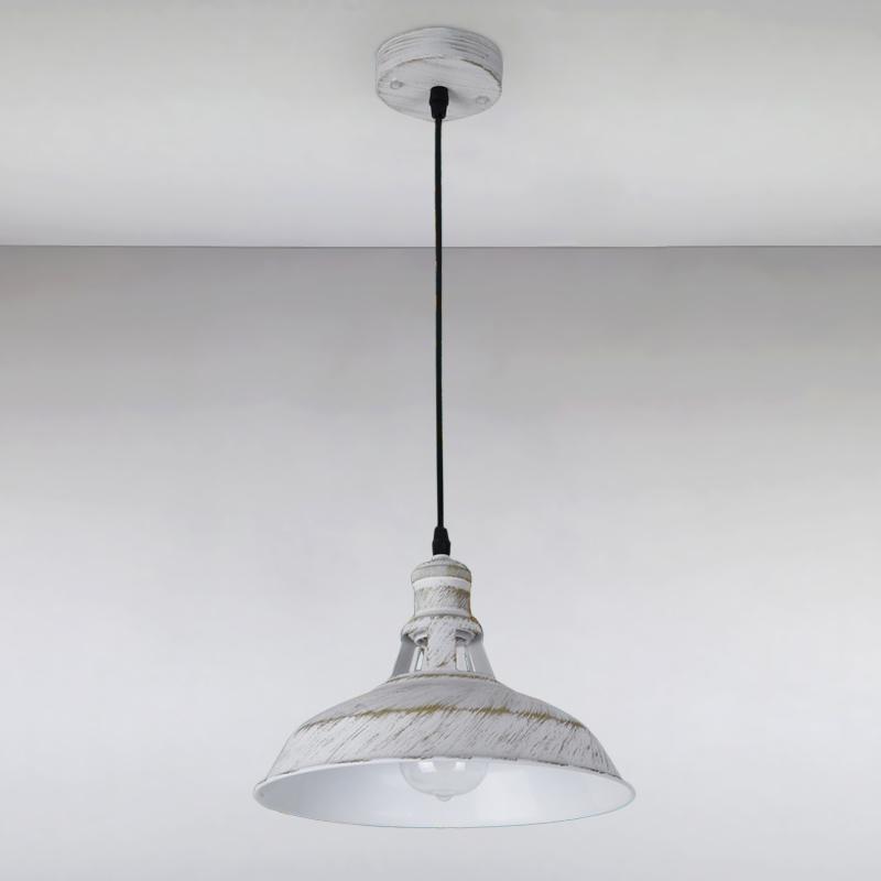 Люстра подвесная лофт Light House LS-15139-1 WH+GD на одну лампу Белый / Золото