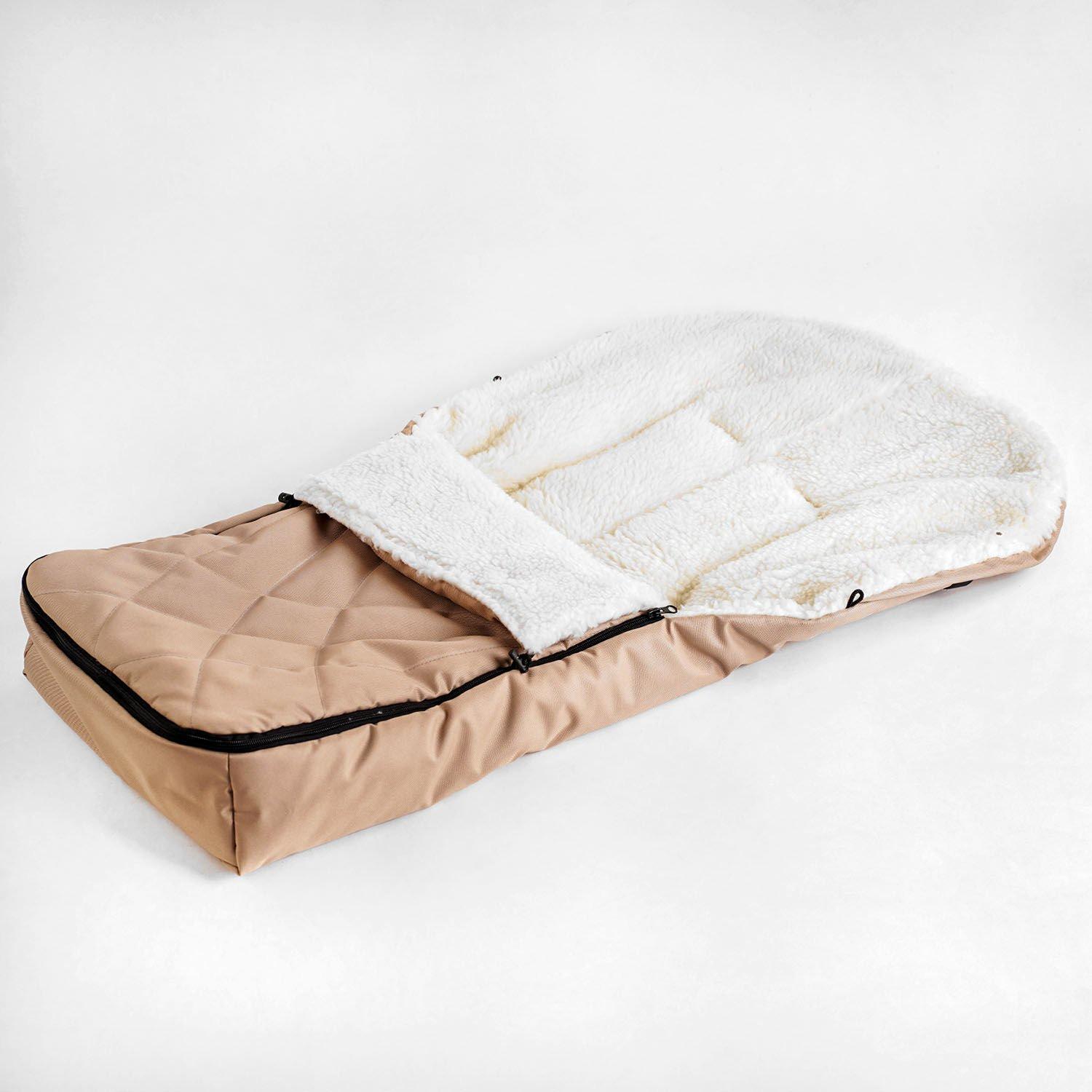 Конверт на меху в коляску Умка V 208059 зимний 91x34 см Капучино (208059)