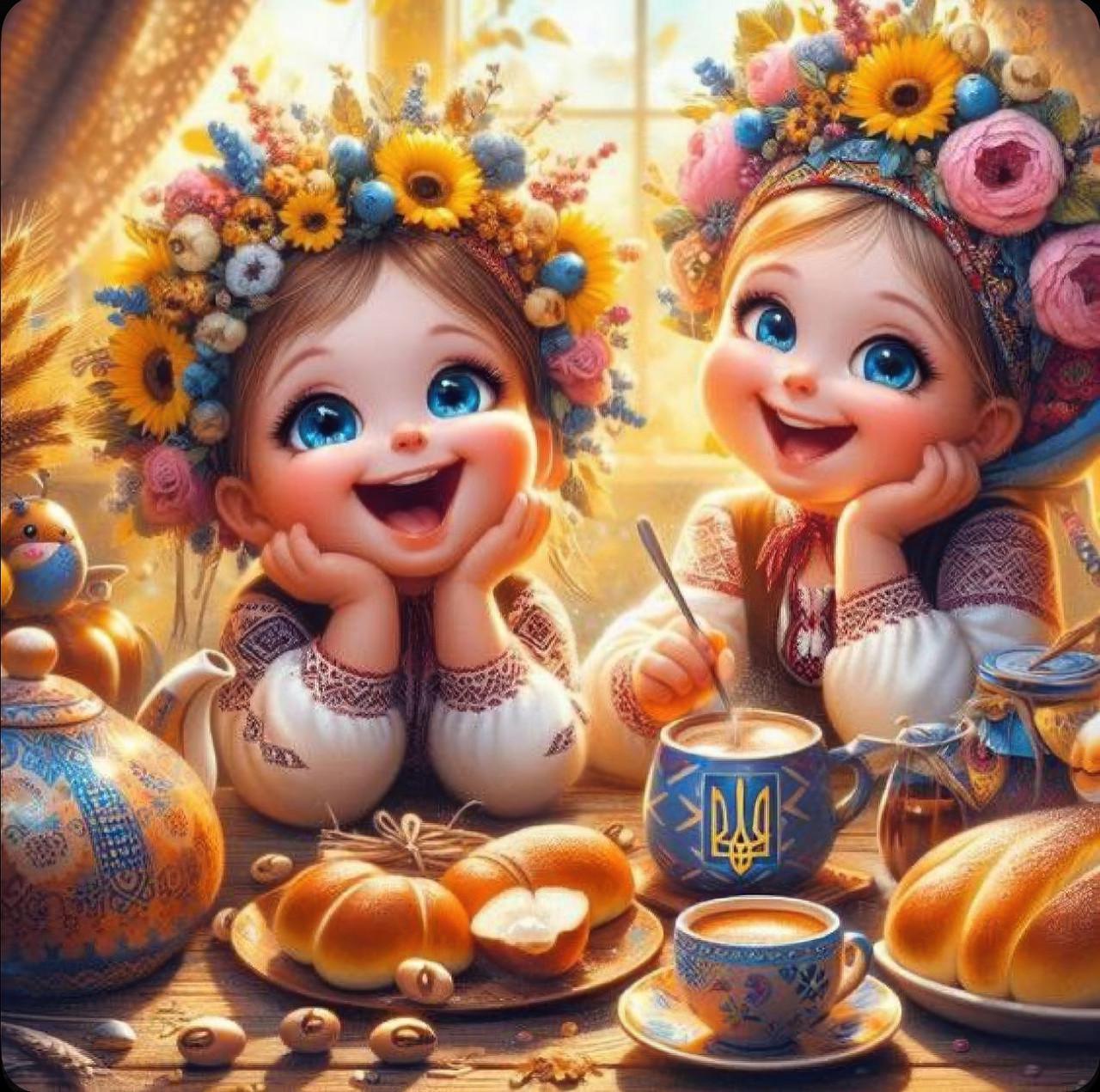Алмазная мозаика Dream toys Счастливые украинские девочки 20х20 см (S10307)