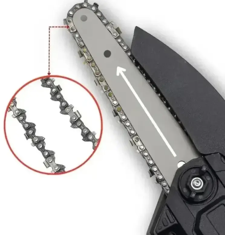 Сучкорез для обрезки деревьев Mini Electric Chainsaw 2 АКБ 6" в кейсе (23451772) - фото 5 Сучкорез для обрезки деревьев Mini Electric Chainsaw 2 АКБ 6" в кейсе (23451772) - фото 5