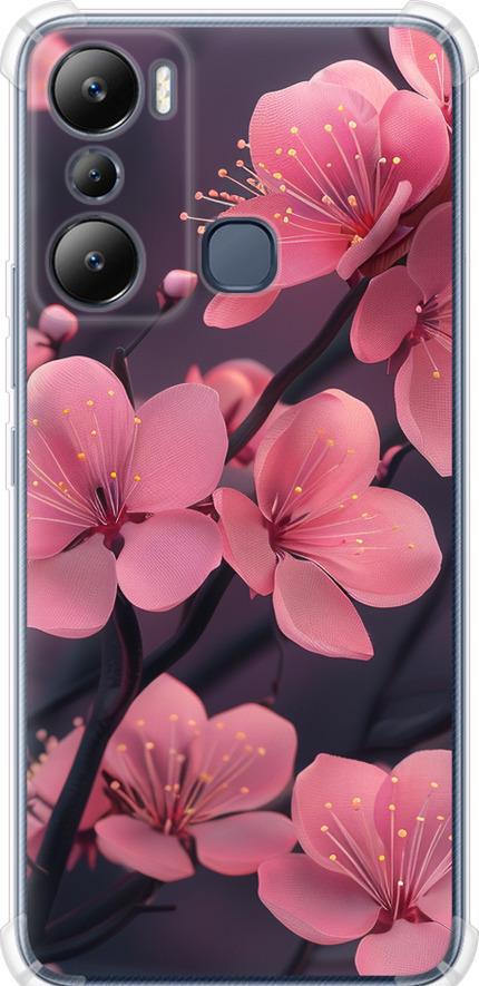 Чехол на Infinix Hot 20i Пурпурная сакура (6075sp-2964-42517)