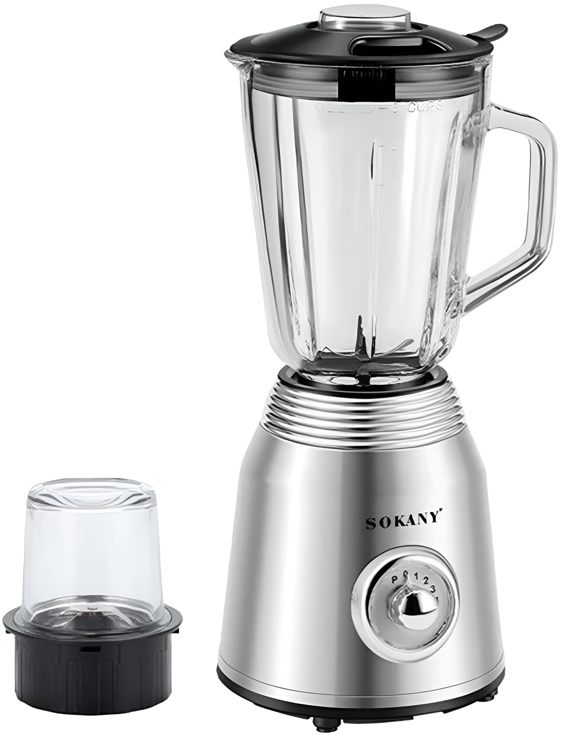 Блендер Sokany SK-186 800 Вт с чашей 1,5 л и кофемолкой