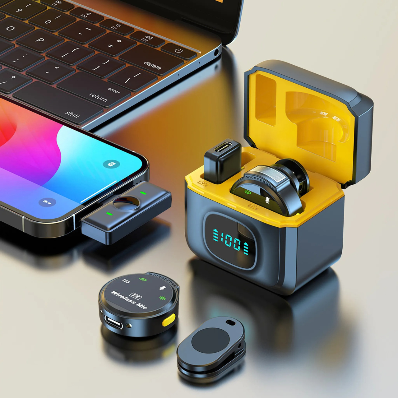 Микрофон-петличка беспроводной J6 Type-C для смартфона - фото 11