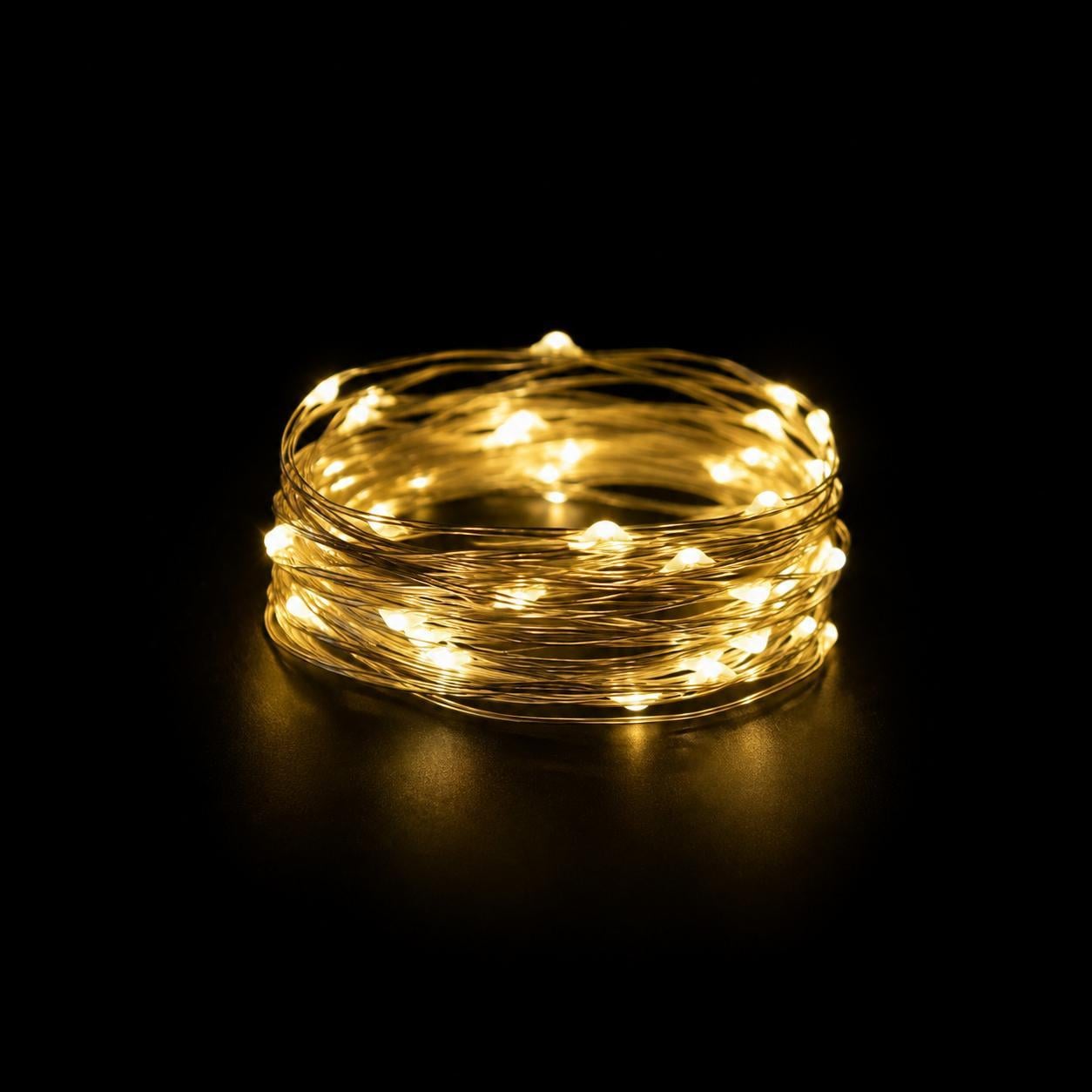 Гірлянда світлодіодна Крапля 2 м 20 LED на батарейках Теплий білий (2798251311)