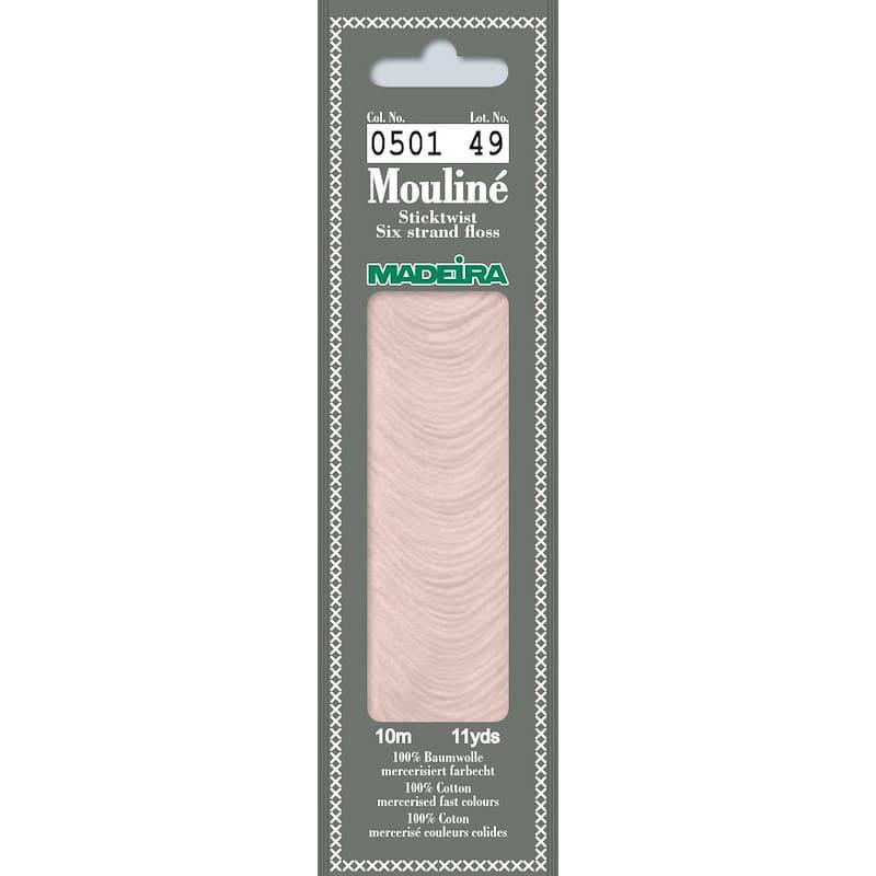Нитки мулине Madeira 0501 Mouline Нежно-Розовый