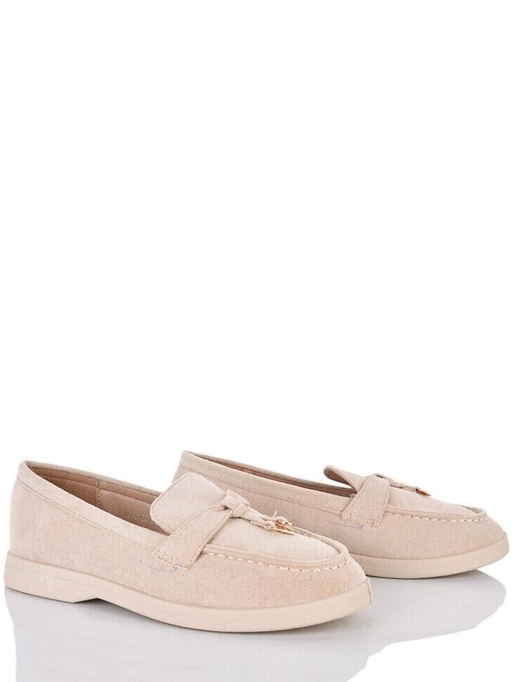 Лоферы замшевые ПАНДА QQN136-2 р. 40 Молочный