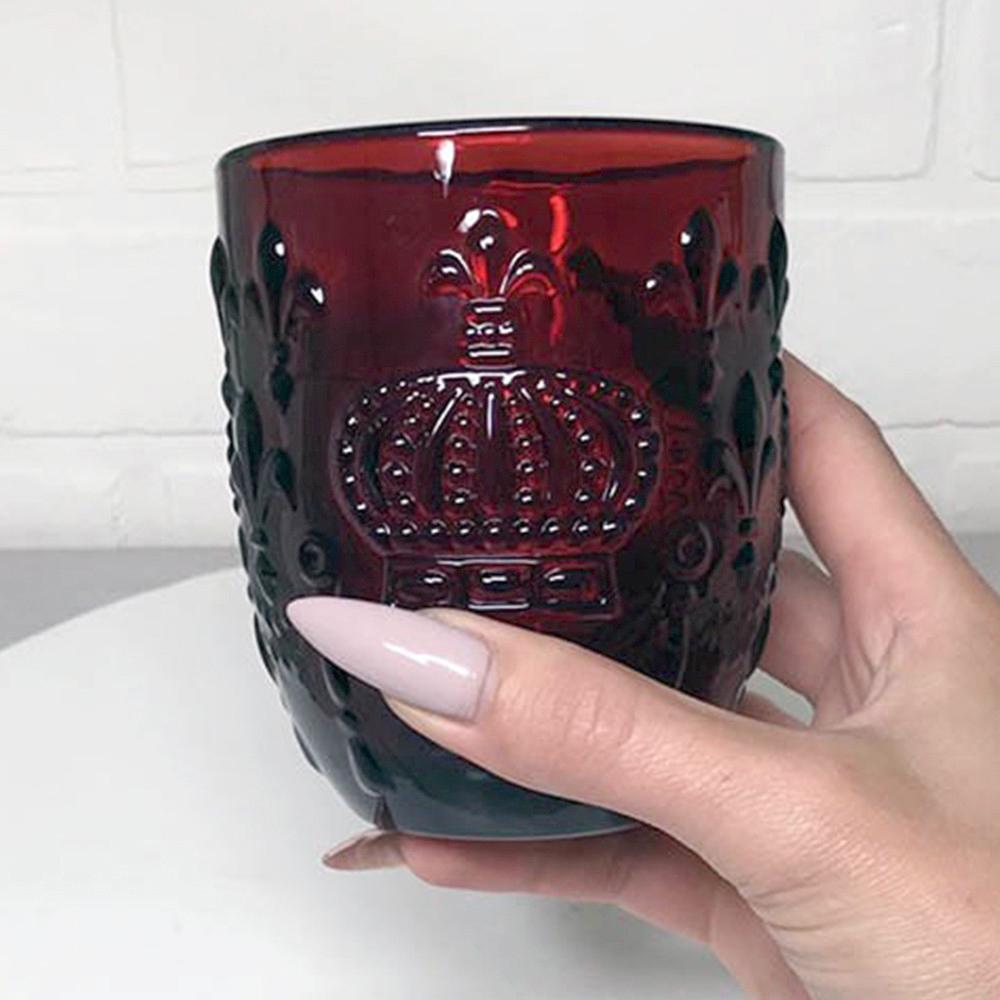 Стакан для напитков Корона 250 мл Красный (21-TM0006-R) - фото 2 Стакан для напитков Корона 250 мл Красный (21-TM0006-R) - фото 2