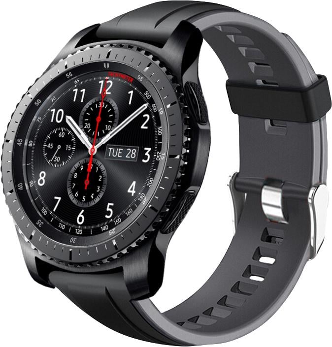 Ремешок Coholl для Samsung Gear S3 22 мм Black/Grey (16261)