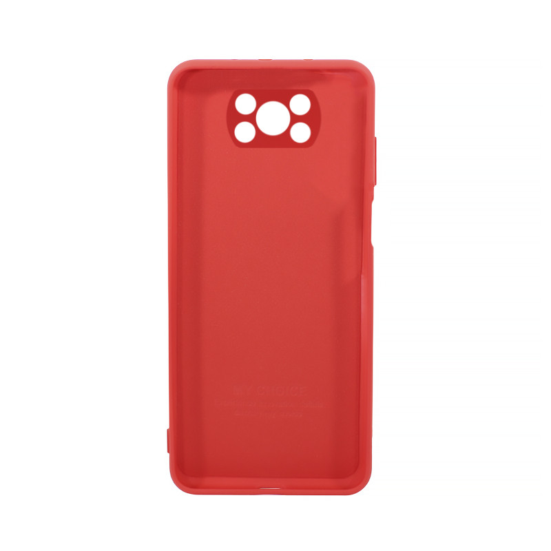 Чехол защитный силиконовый Lesko для Xiaomi Poco X3 Soft Touch Red