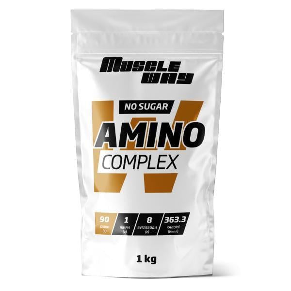 Аминокислотный комплекс MuscleWay AMINO COMPLEX низкокалорийный без сахара на 40 порций 1 кг Дыня (124-125-am-mw-rs1-7)