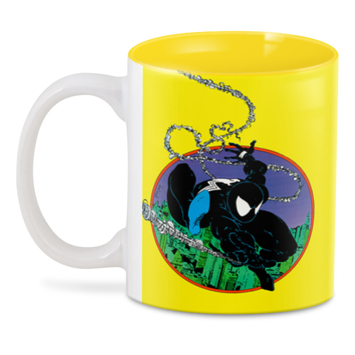 Чашка Gee! Веном Venom Марвел жовта ручка