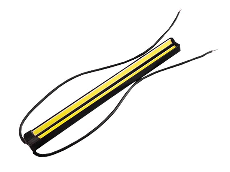 Денні ходові вогні LEDUA COB Slim 12V чорний корпус Білий (998)