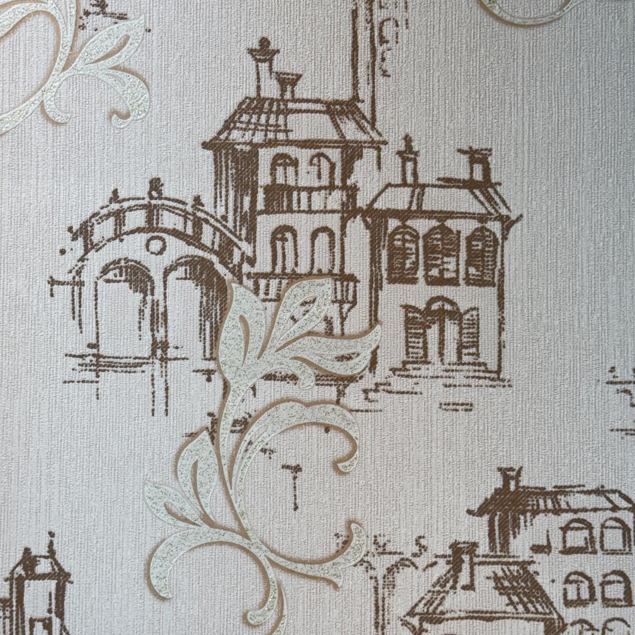 Шпалери вінілові з малюнком Слов'янські шпалери 1,06х10 м Рожевий (3712-02) Шпалери вінілові з малюнком Слов'янські шпалери 1,06х10 м Рожевий (3712-02)