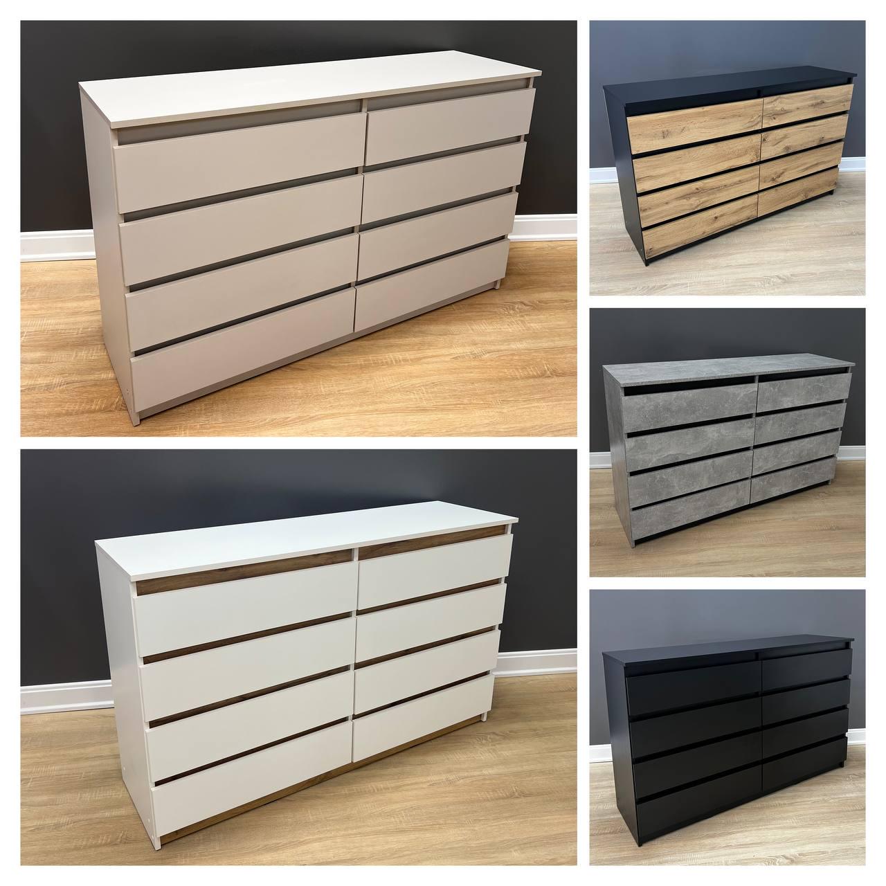 Комод Сідней 8 шухляд 860х1404х410 мм Дуб Аппалачі/Чорний - фото 7 Комод Сідней 8 шухляд 860х1404х410 мм Дуб Аппалачі/Чорний - фото 7