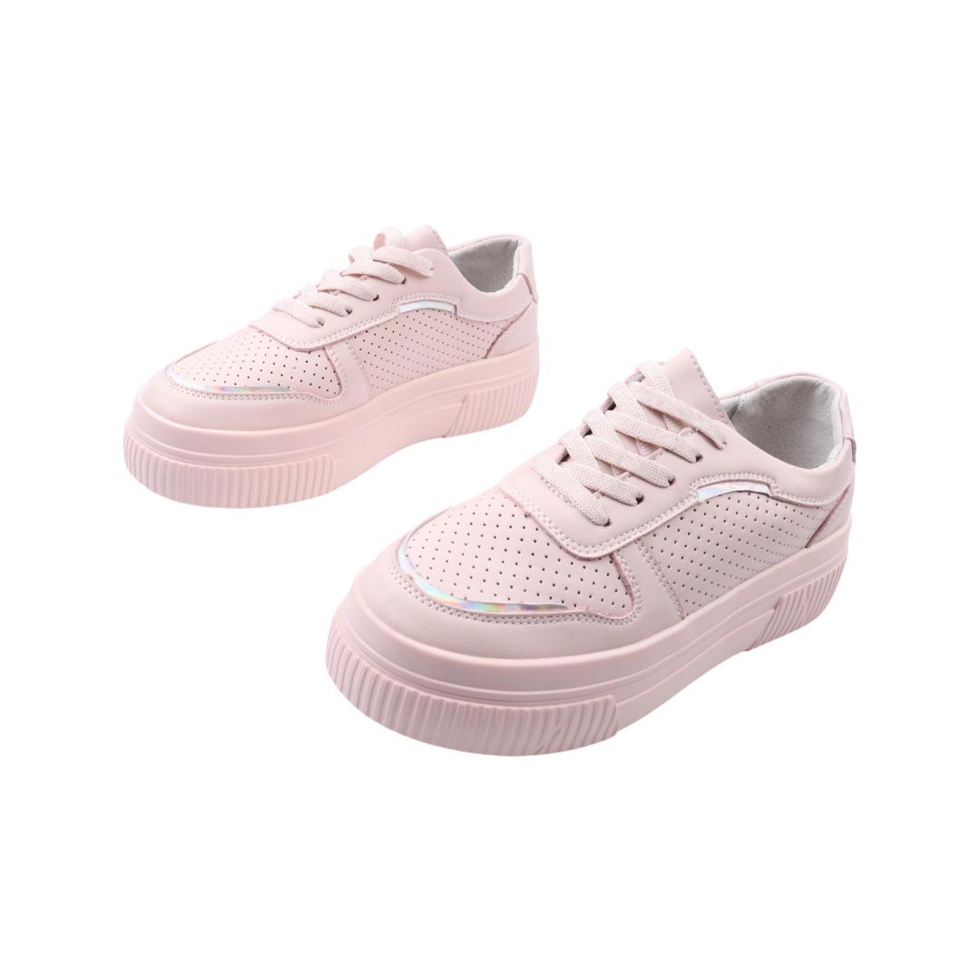 Кеди жіночі Renzoni зі шкіри р. 37 Рожевий (706-22DTS) - фото 5