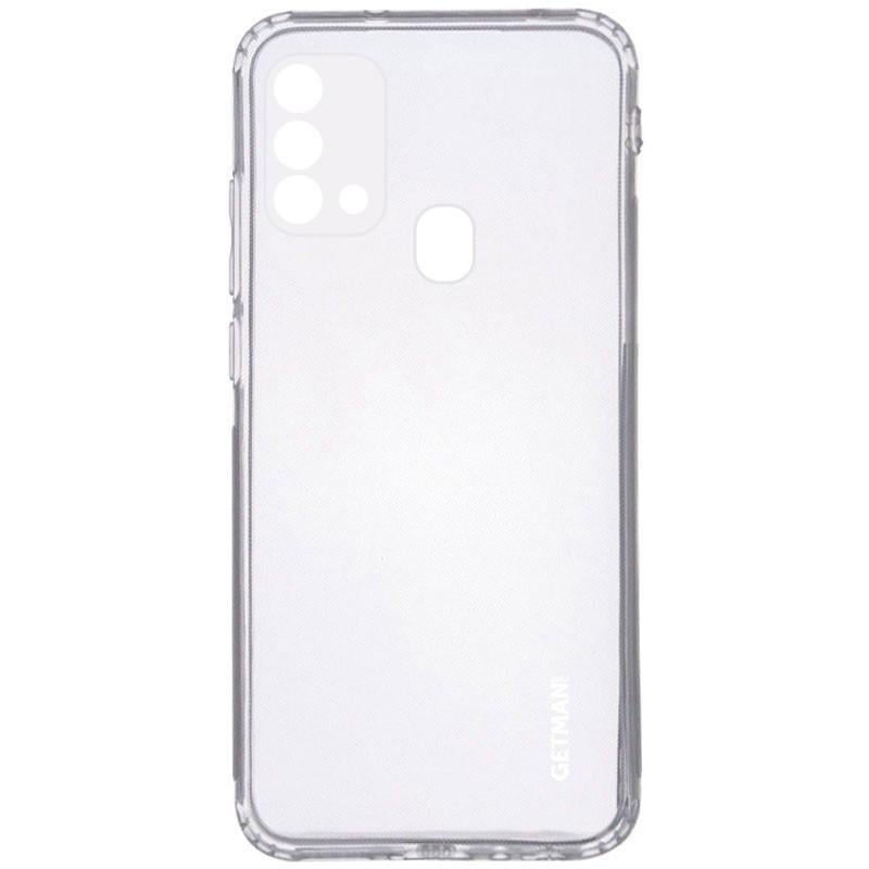 Противоударный TPU Чехол GETMAN Clear 1,0 mm для Samsung Galaxy M21s Бесцветный (прозрачный)