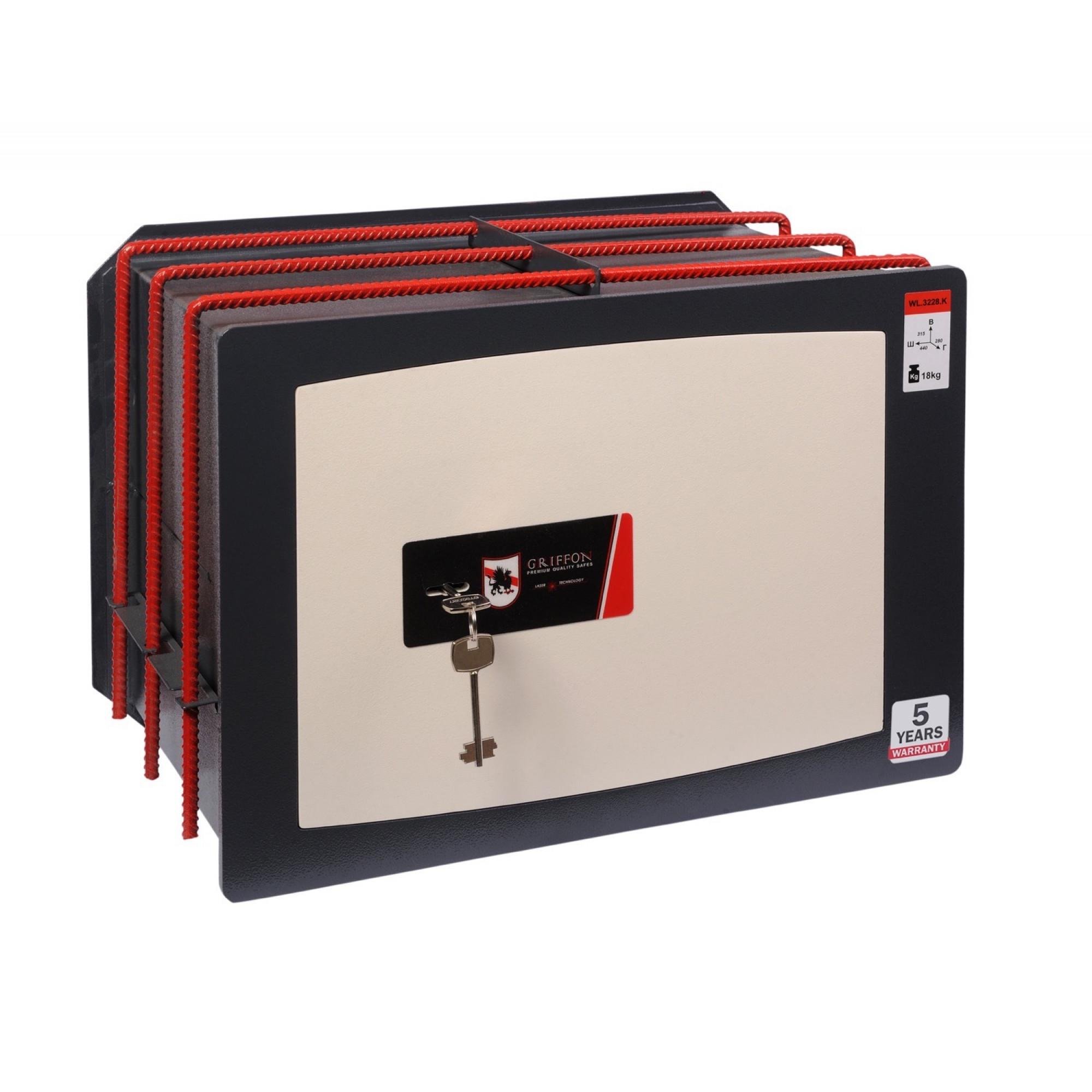 Сейф вбудований Griffon WL.3228.K на арматурі (2-12-WL.3228.K)