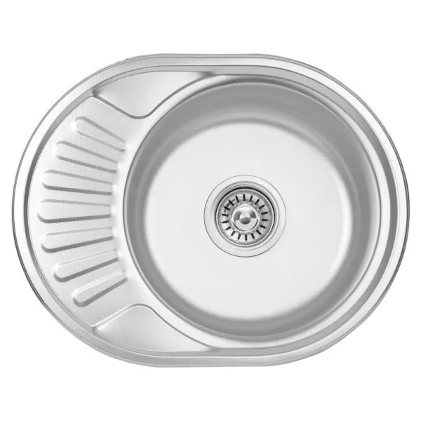 Мойка кухонная Wezer 5745 08 Deсor с сифоном 570x450x180 мм
