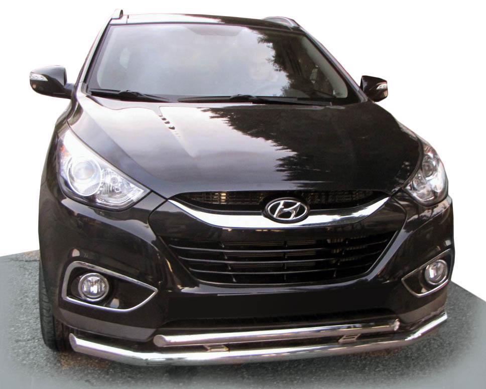 Передняя дуга ST014-2 CAN для Hyundai IX-35 2010-2015 гг. нержавеющая сталь Хром